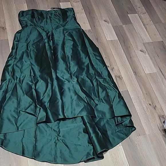 Alfred Sung Strapless Satin Dress w/ Pockets NWT Size 18 READ ENTIRE POST - Picture 3 of 5